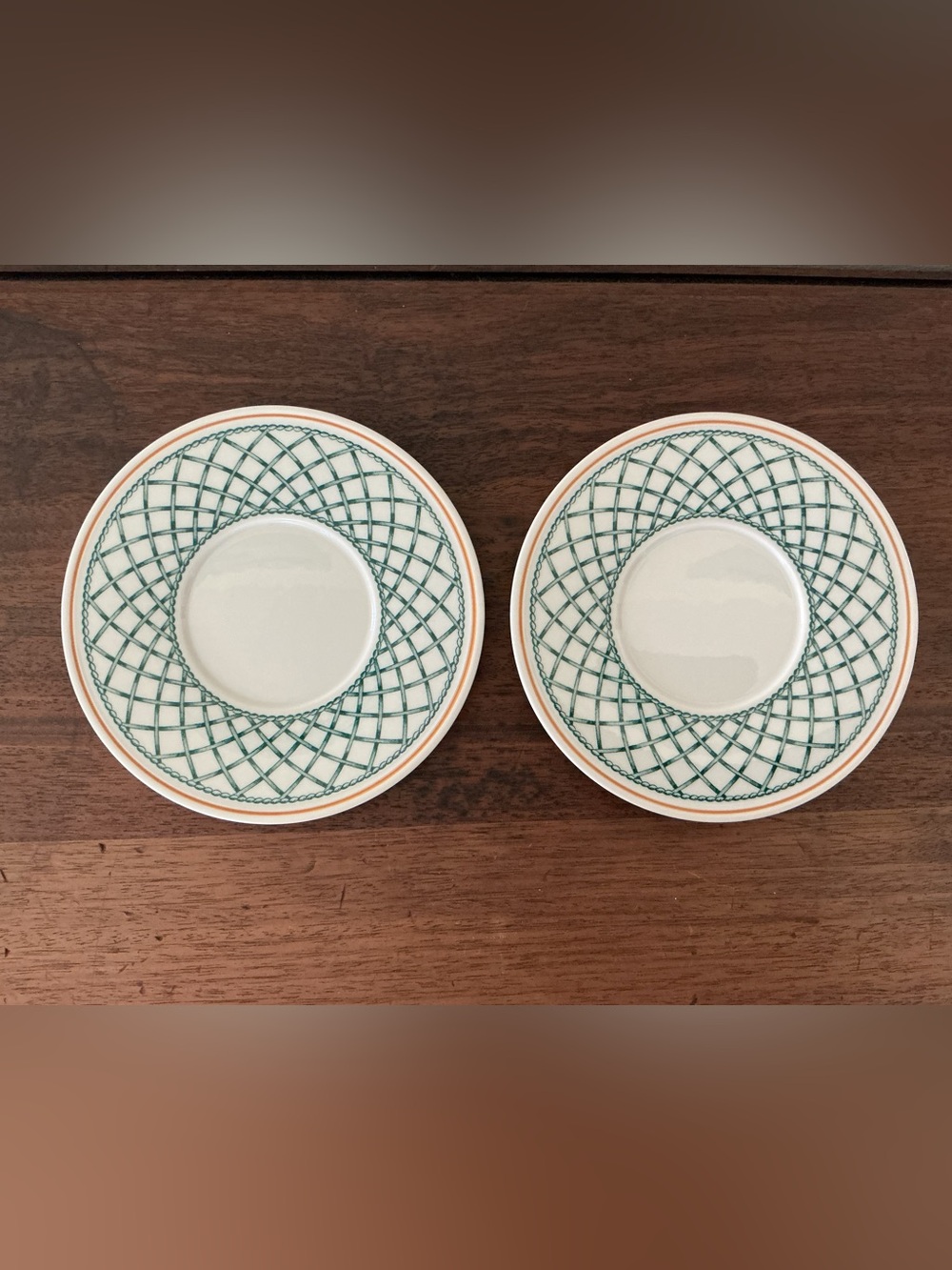 Villeroy & Boch Basket Pattern Set of 2 Saucers - Germany